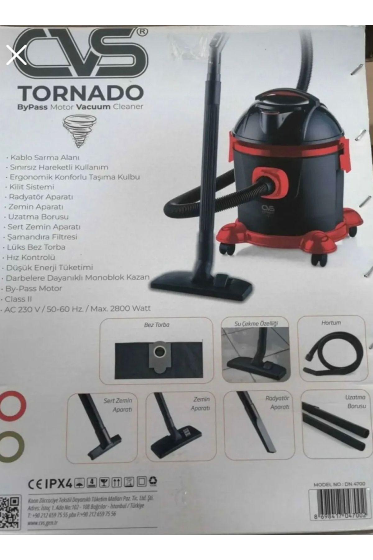 HOME CVS Dn 4700 Tornado Elektrikli Süpürge - 5