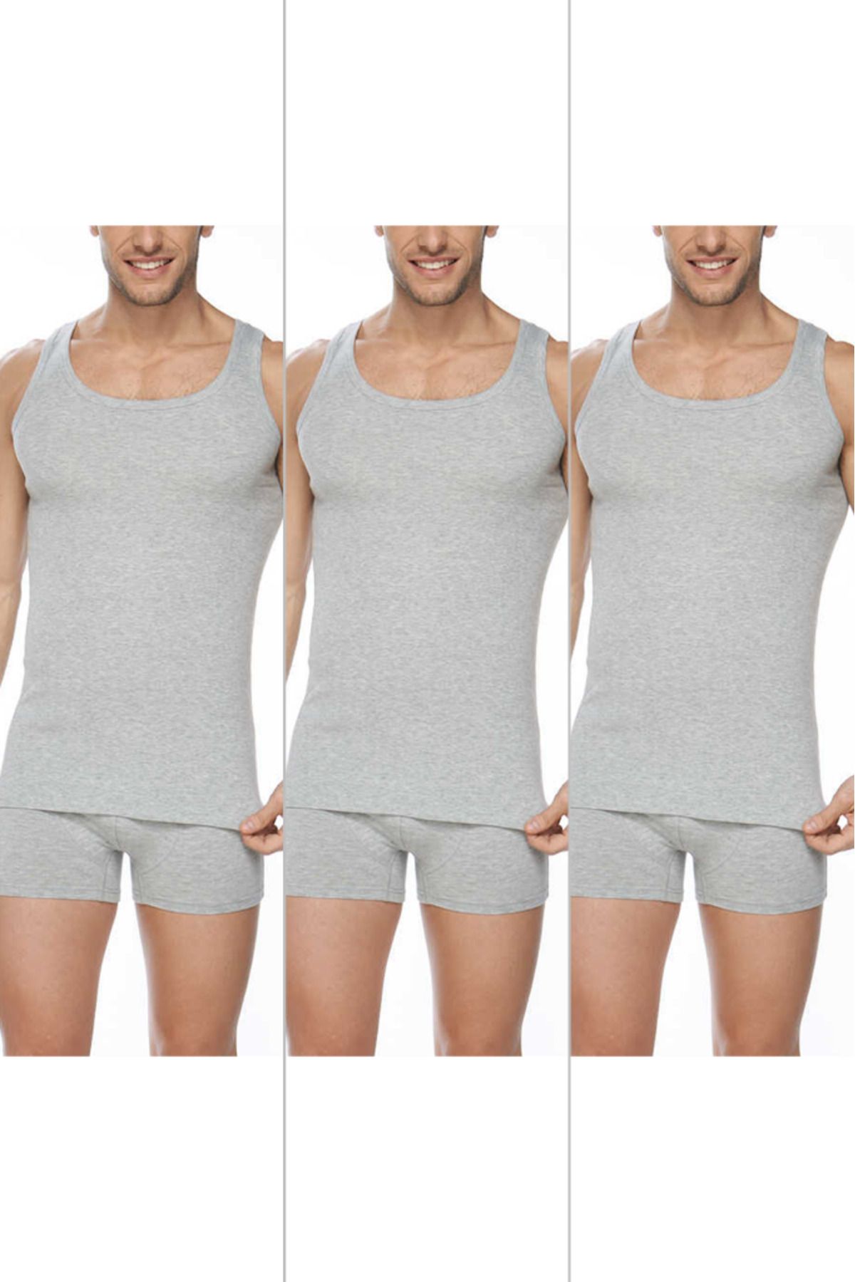 CNT-Men's Premium Cotton Classic Rib Tank Top 3 Pack 2