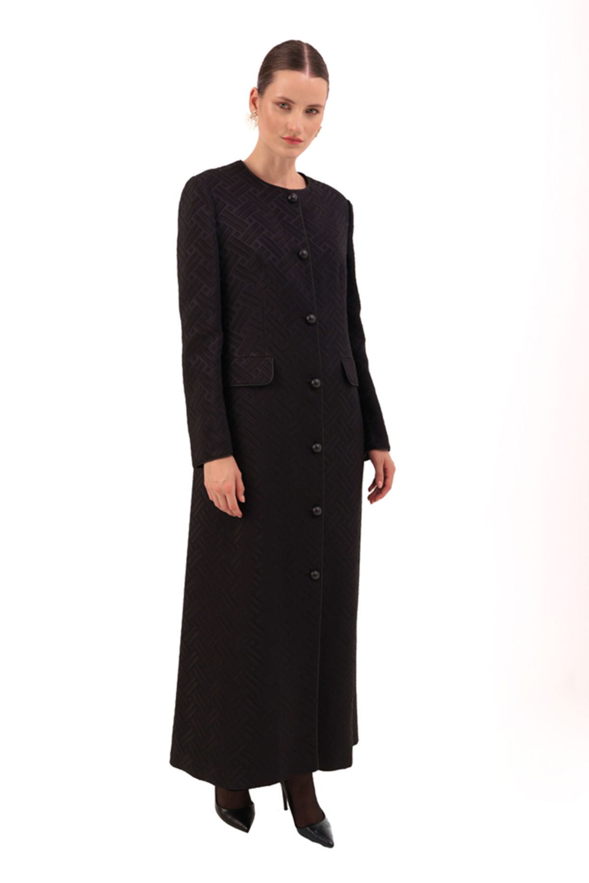 Aker-Modest Overcoat - Black - Basic 3