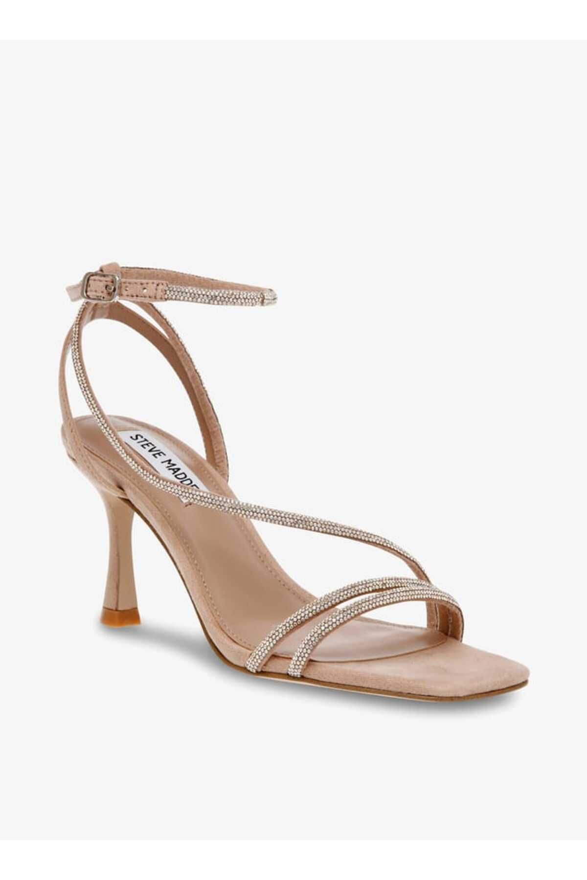 Steve Madden-Women's Embellished Ankle Strap Sandals with Stiletto Heels 1