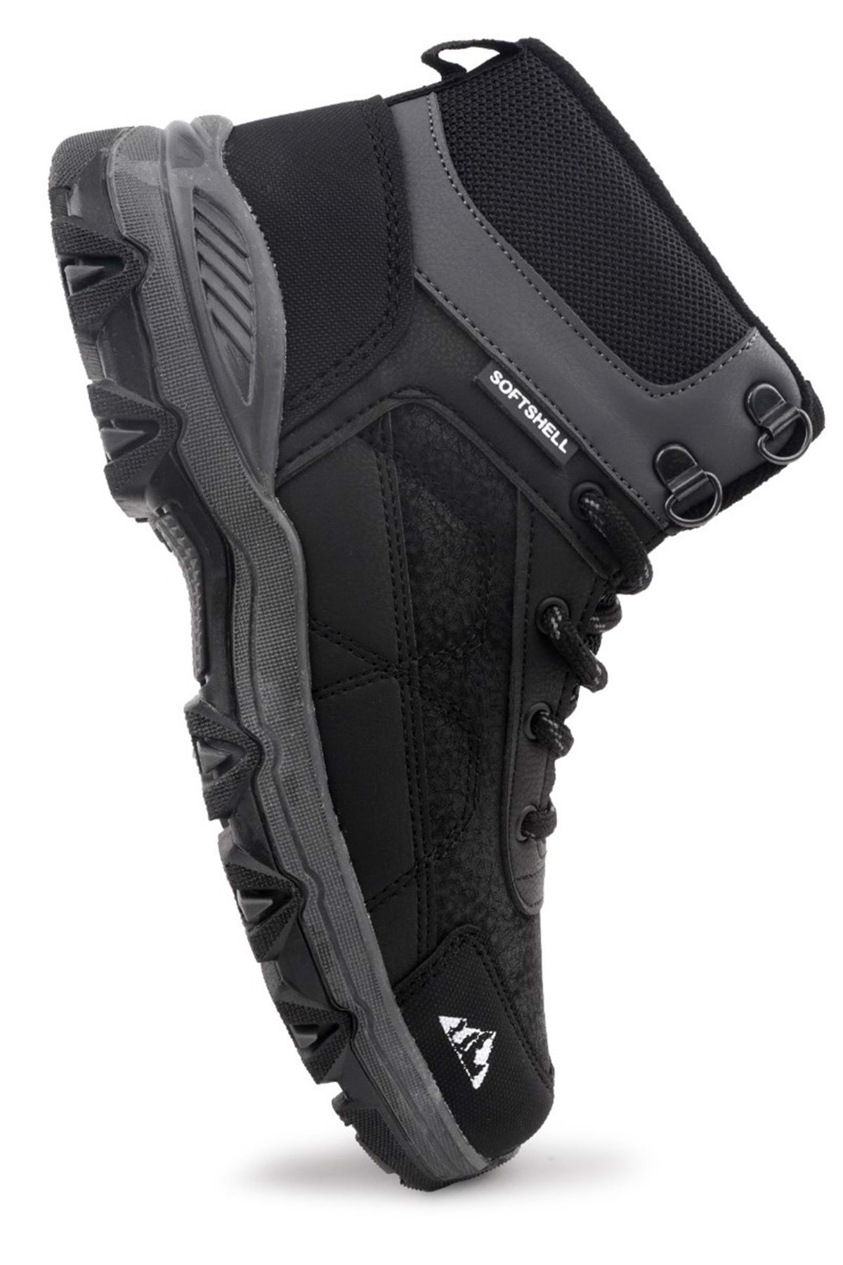 Kocamanlar Ayakkabı  Cool Alfa-25 Ortopedik Kaymaz Taban SoftShell Unisex Bot SİYAH - Görsel 5