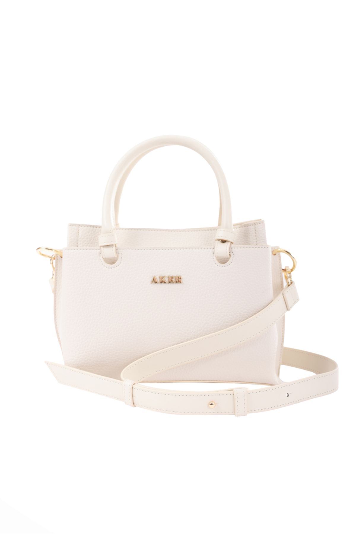 Aker-Handbag - Beige - Textured 1