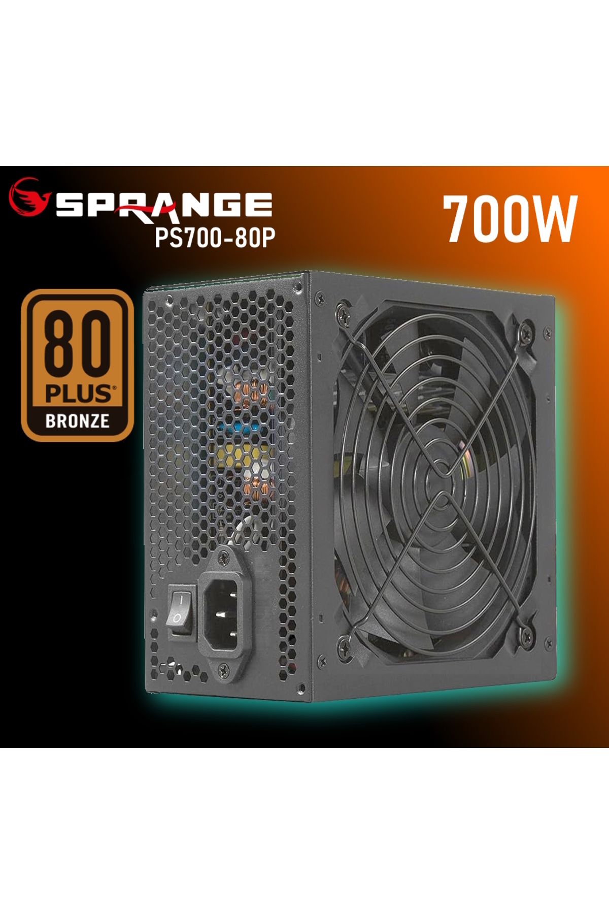 SPRANGE 700w 80 Plus Bronze Power Supply Ps700-80p Psu