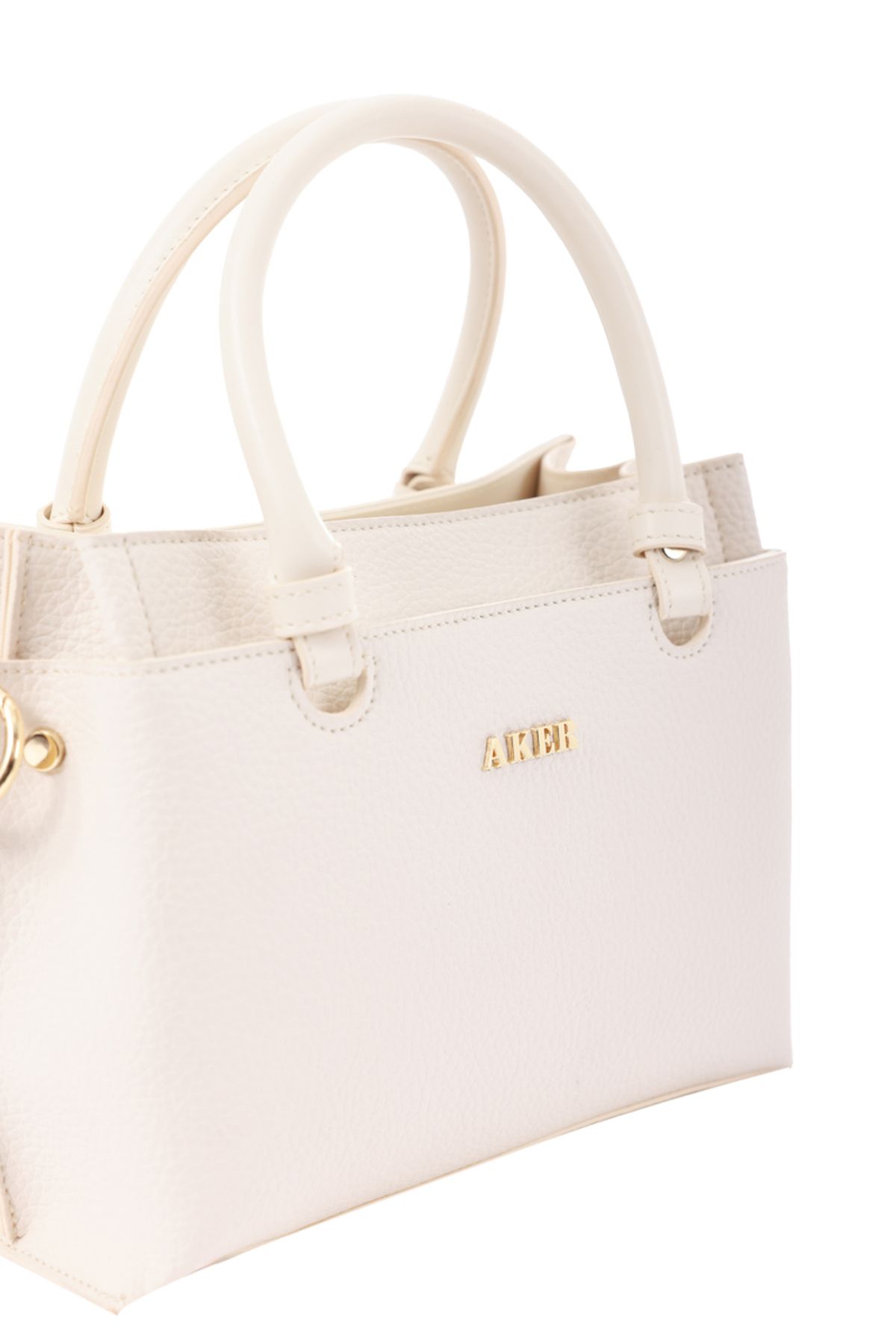 Aker-Handbag - Beige - Textured 4