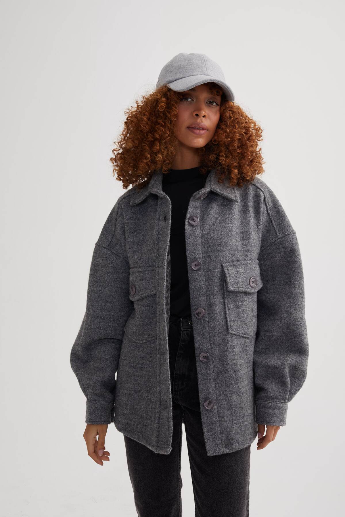 Women's Oversize Cachet Jacket Anthracite