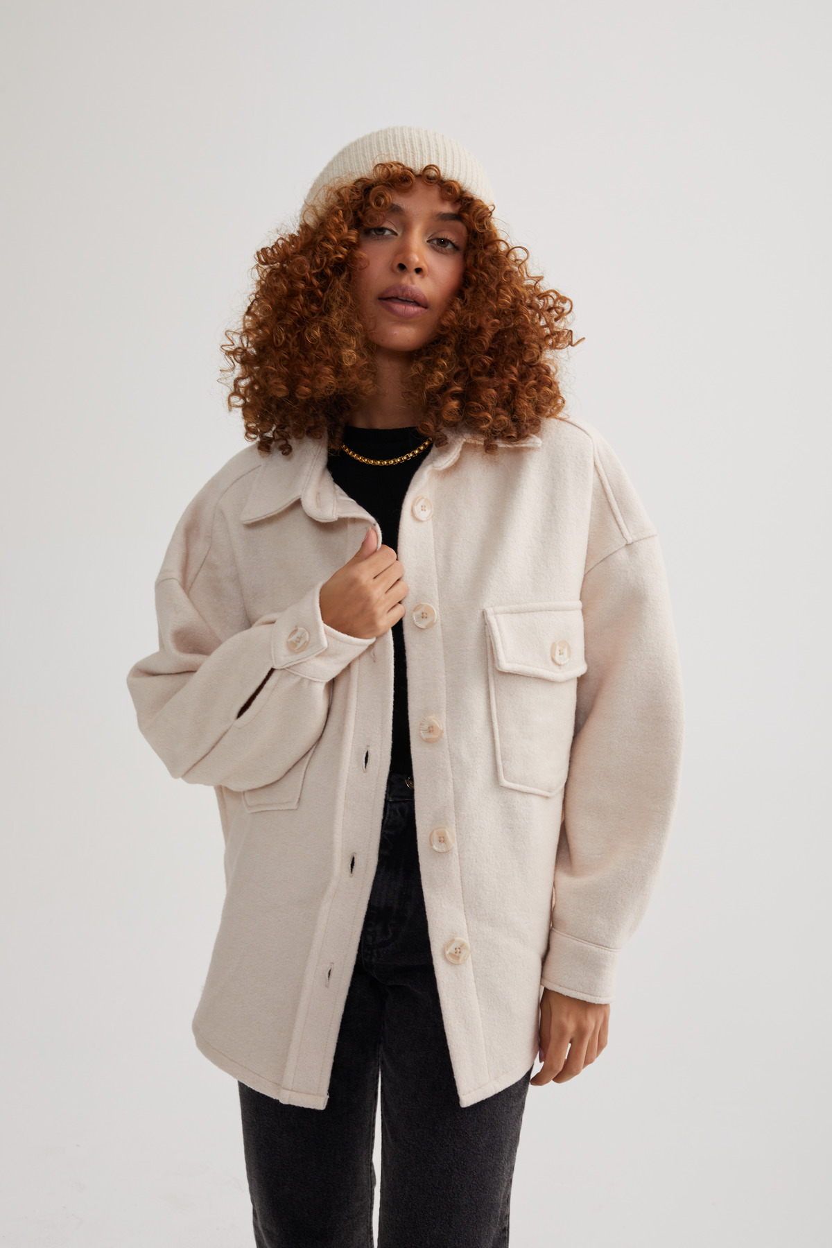 Women's Oversize Cachet Jacket Cream