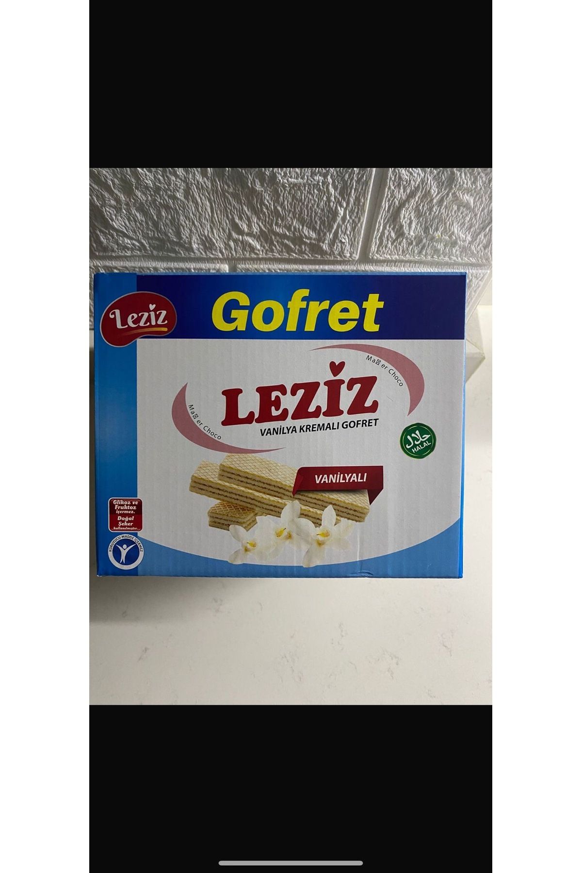 LEZİZ Vanilya Aromalı Gofret 800 gr