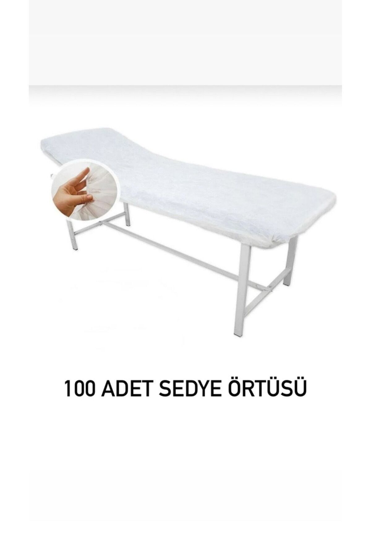 MEDİFARMA Tek Kullanımlık 100 Adet Lastikli Sedye Örtüsü 80x250