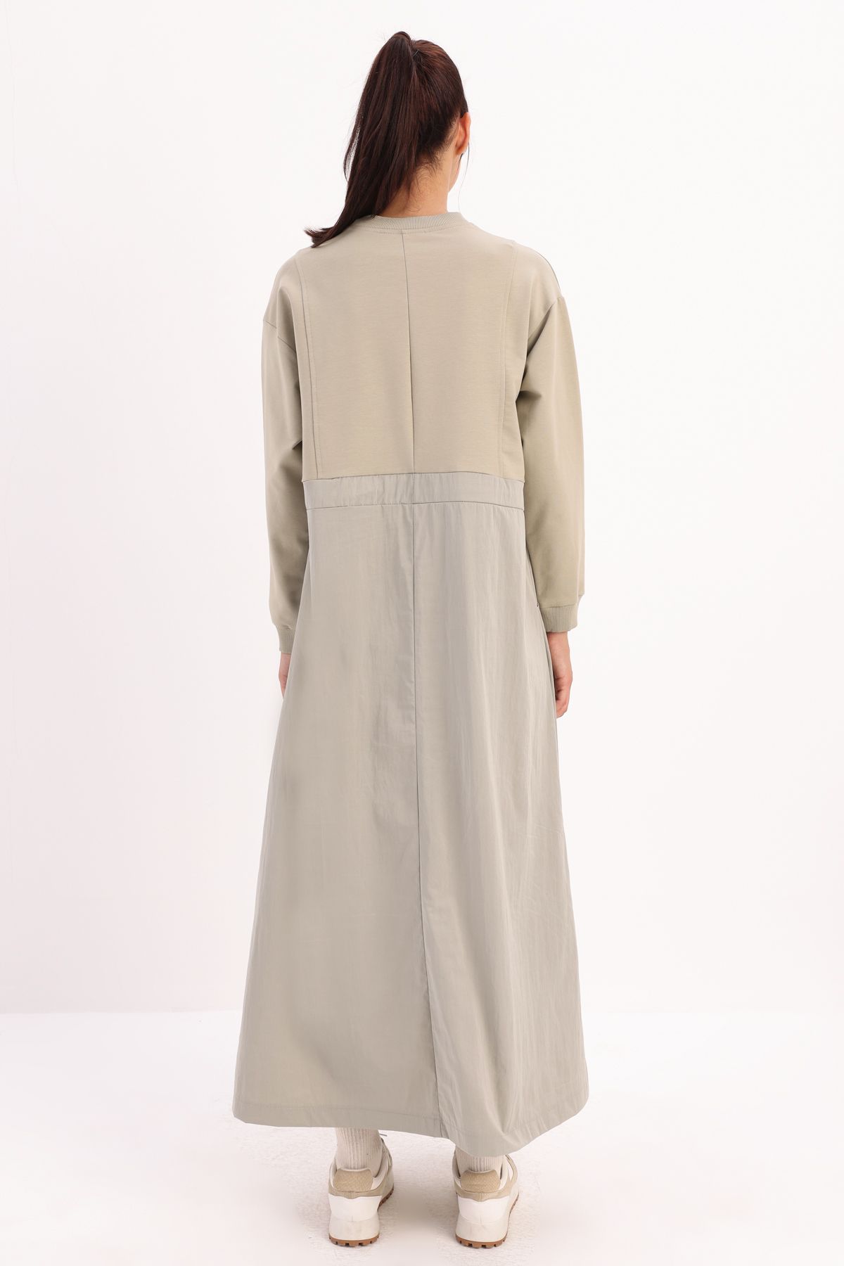 ALLDAY-Garnished Dress with Drawstring Waist 5