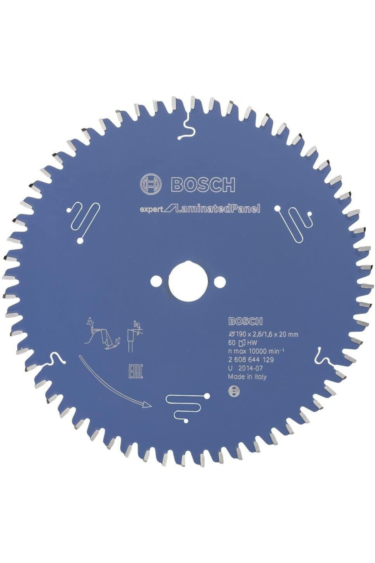 STOREMAX nffastore dairesel testere bıçağı Expert Laminated için panel, 190 x 20 x 2,6 mm, diş sayısı