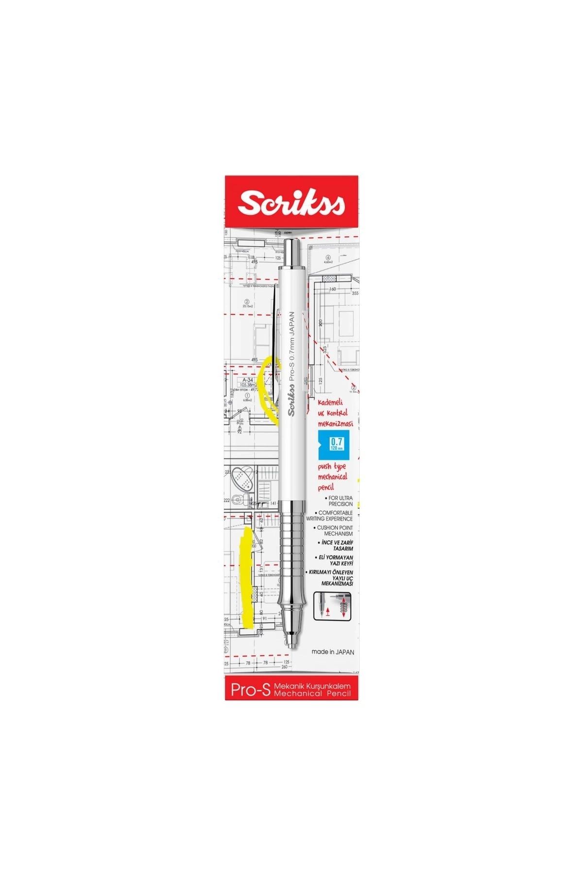 Scrikss-Pro-s Versatile Pen 0.7 mm White 2