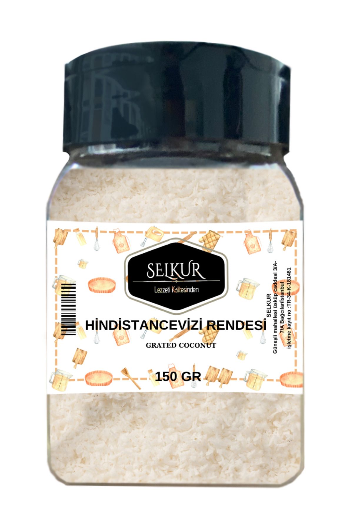 SELKUR Hindistancevizi Rendesi 150gr Katkısız 1. Kalite