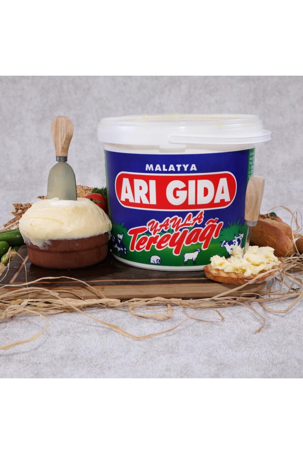 ARI GIDA Malatya Tereyağı 2 kg Tuzlu Net 1900 gr