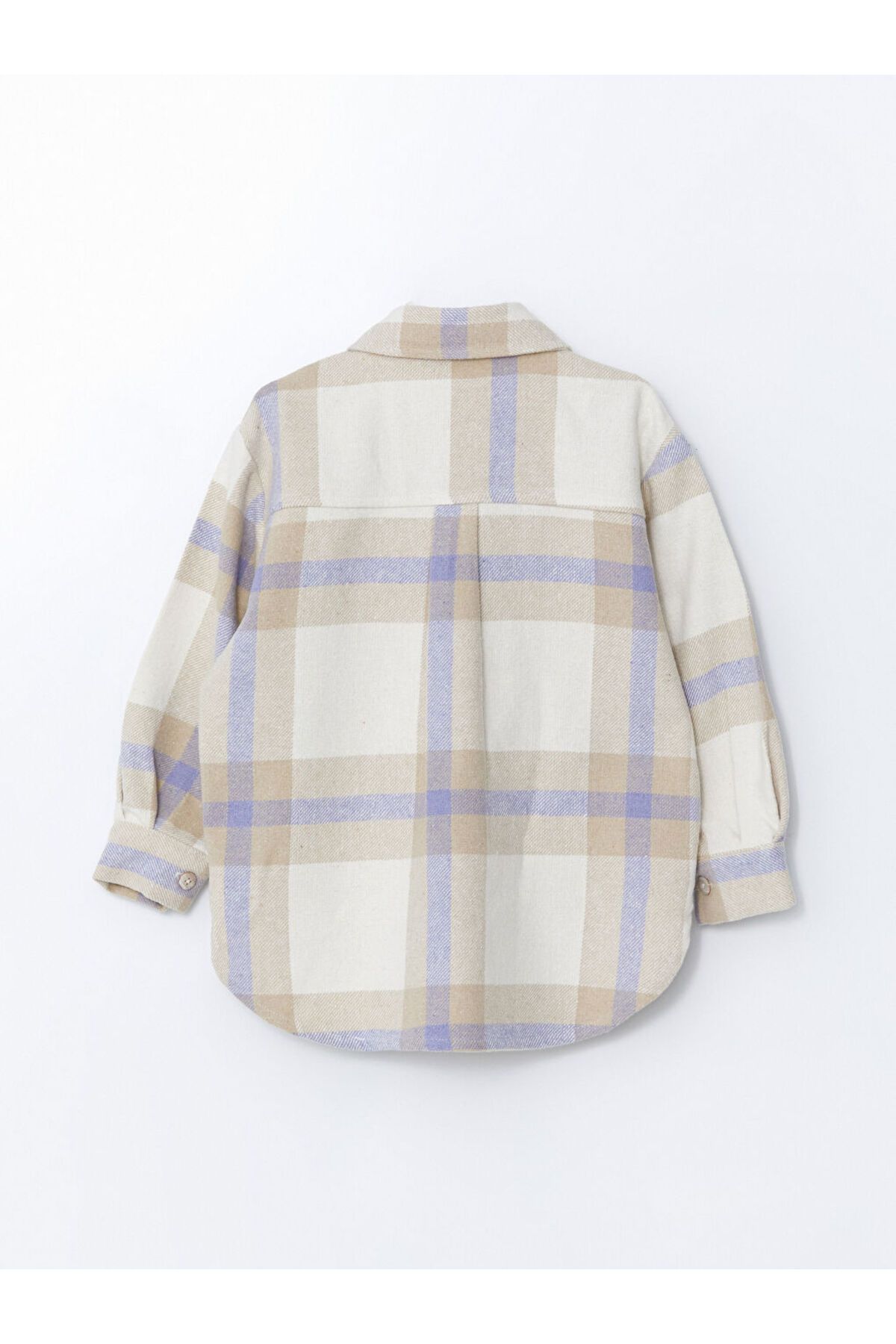 LC Waikiki-Plaid Girls' Shirt Jacket - W4Aq57Z4 3