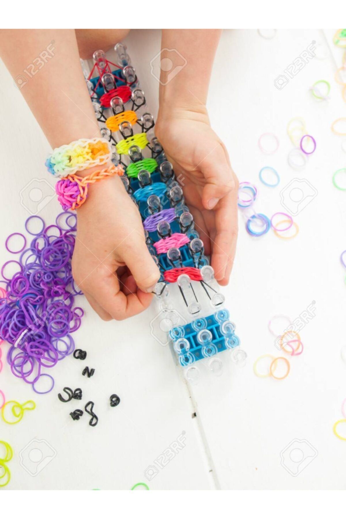 Yenigeldi Rengarenk Bileklik Yapma Seti Rainbow Loom Bands