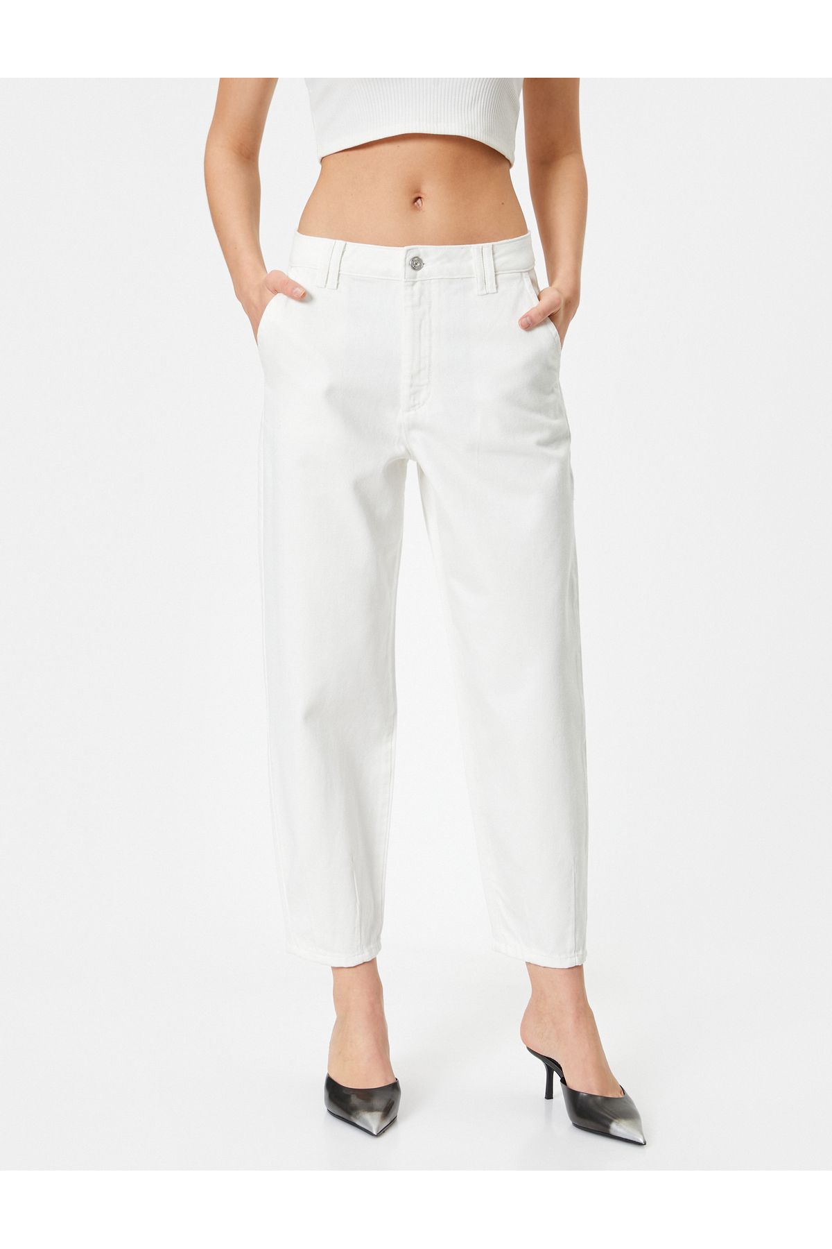 Koton-Wygodne jeansy z wysokim stanem – Baggy Jeans 3