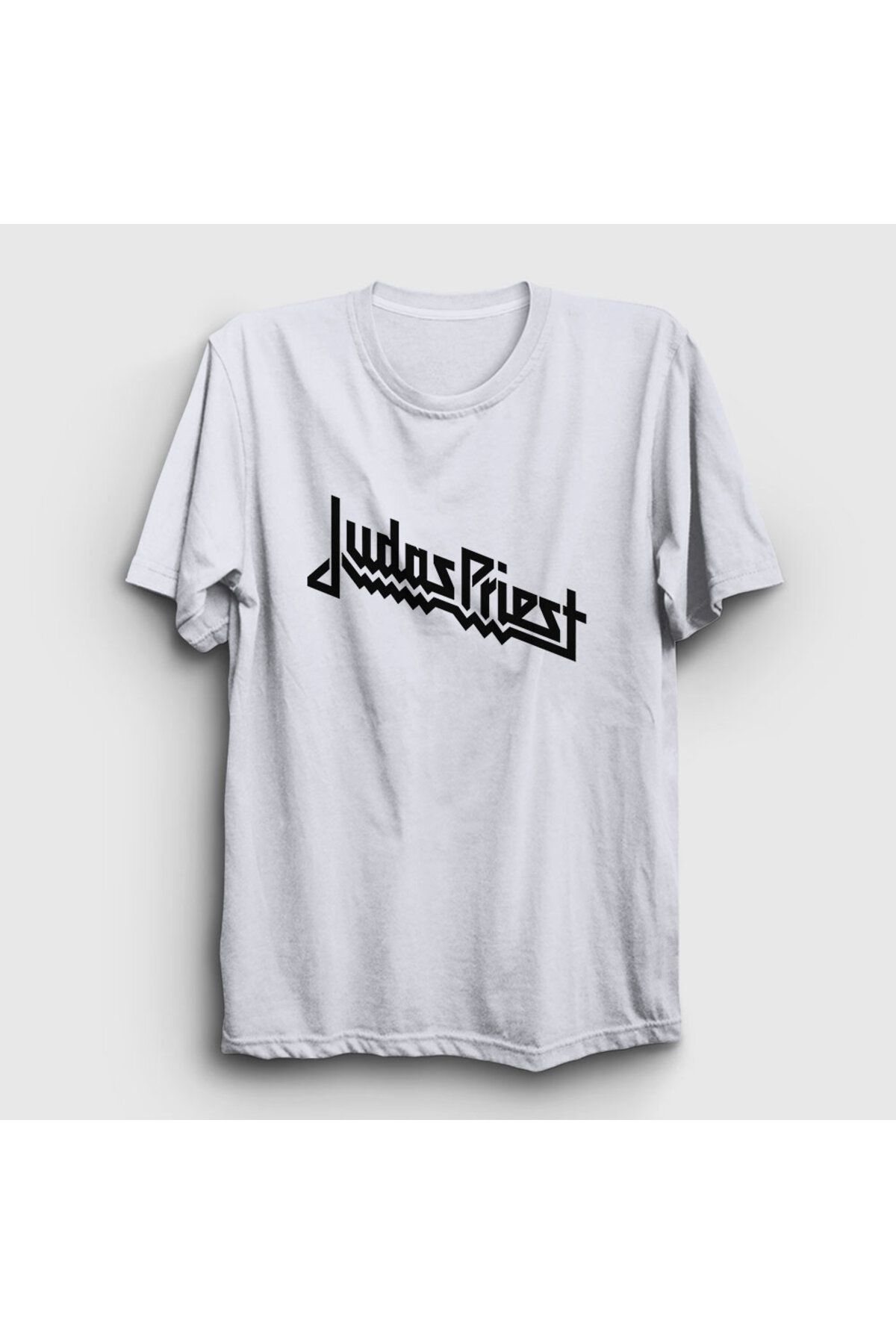 Presmono Tricou Alb Unisex Cu Logo Judas Priest Tt Unisex - M