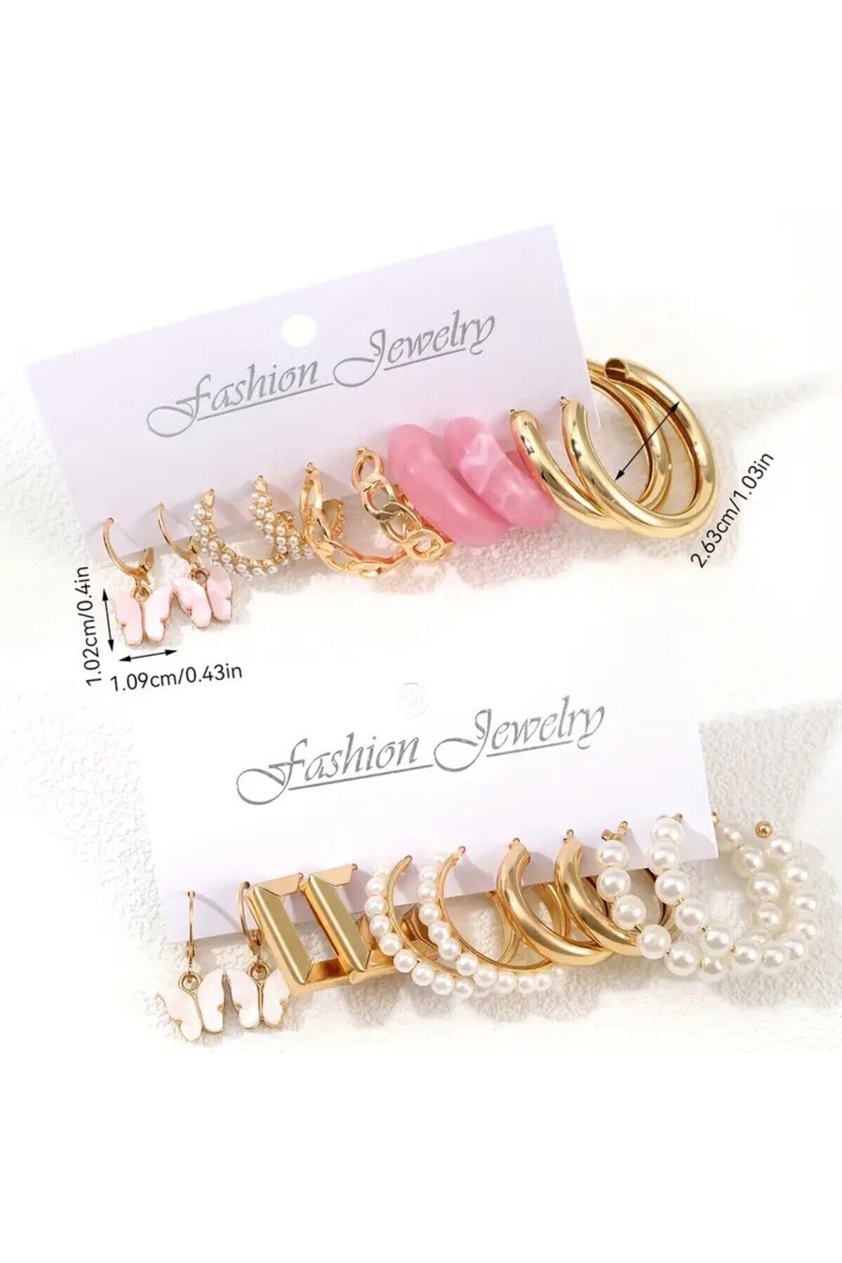 Perry Accesories-Ring Earrings Set with Multiple Pearls for Woman 3