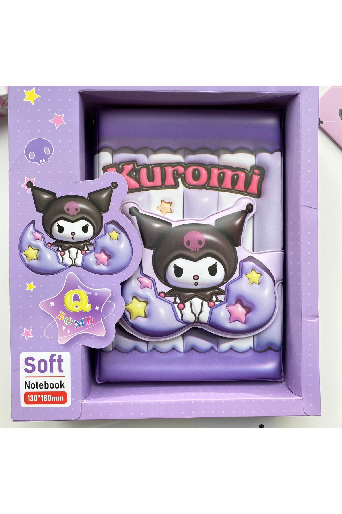 Wisevelya-Kuromi Puffy Notebook - Boxed 5