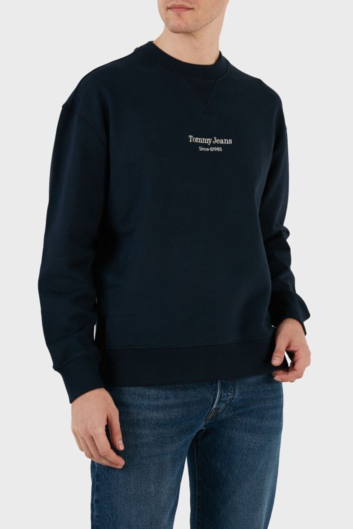 سویشرت مشکی مردانه سویی شرت اورجینال Tommy Hilfiger