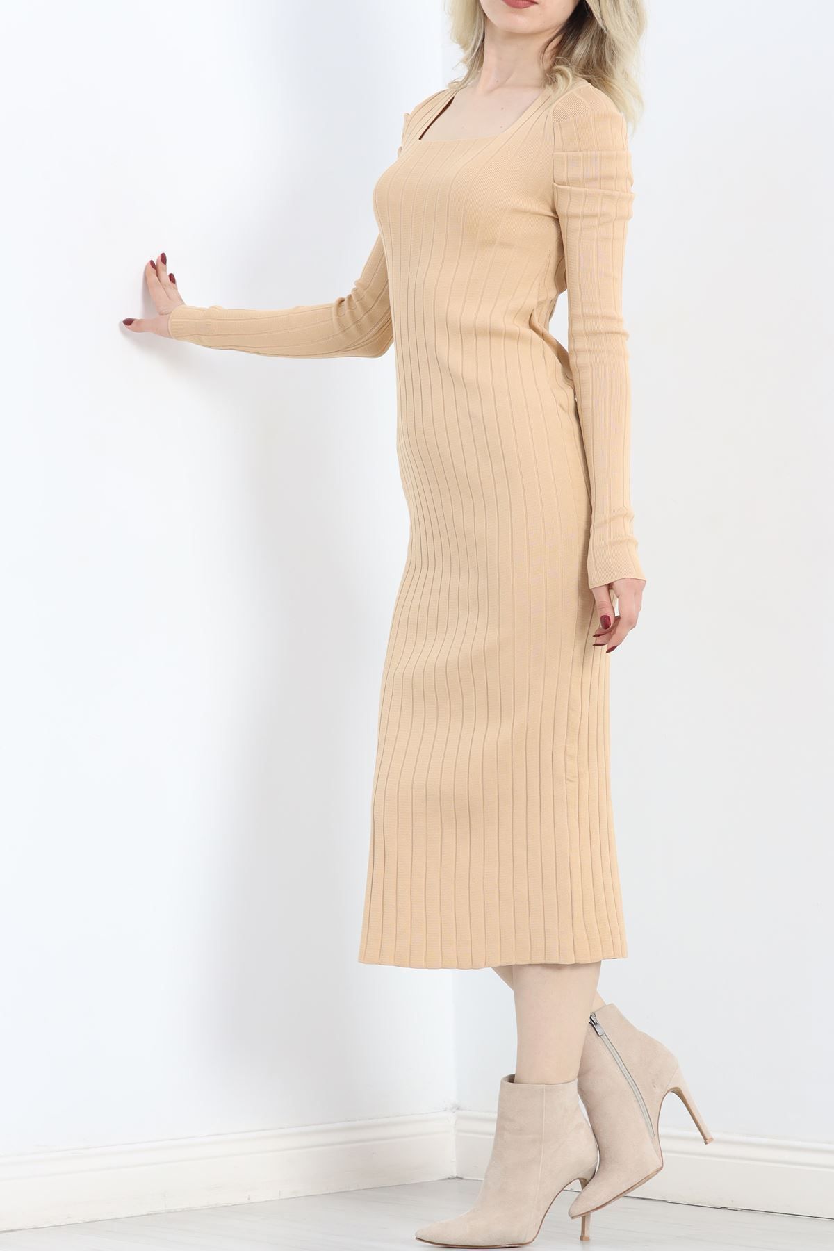 Moka Shopin-Mokashopin Midi Dress - Princess Sleeve, Biscuits - 16821.1766 7