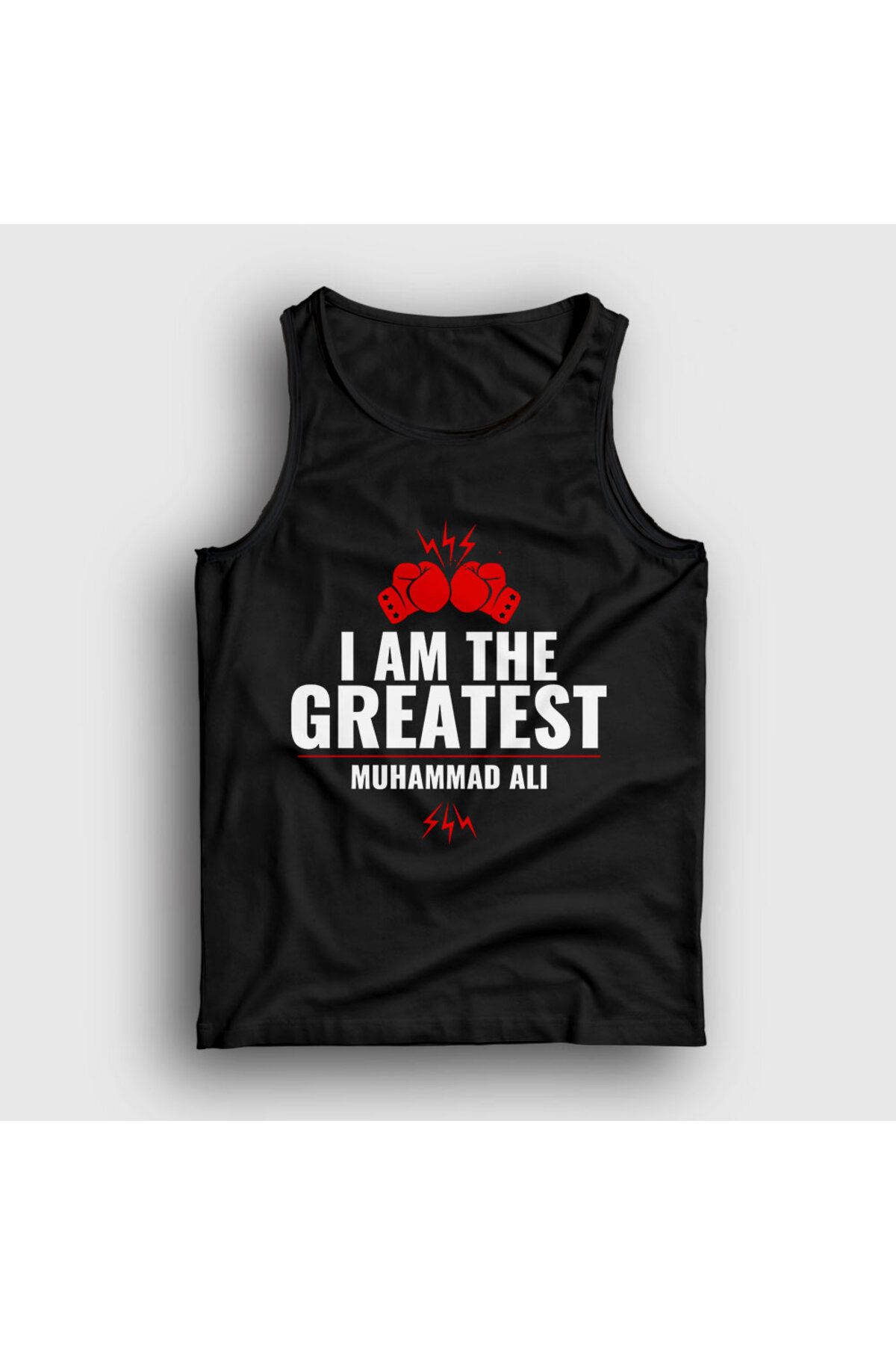 Presmono Unisex Black Greatest Muhammad Ali Athlete230280tt Unisex - M