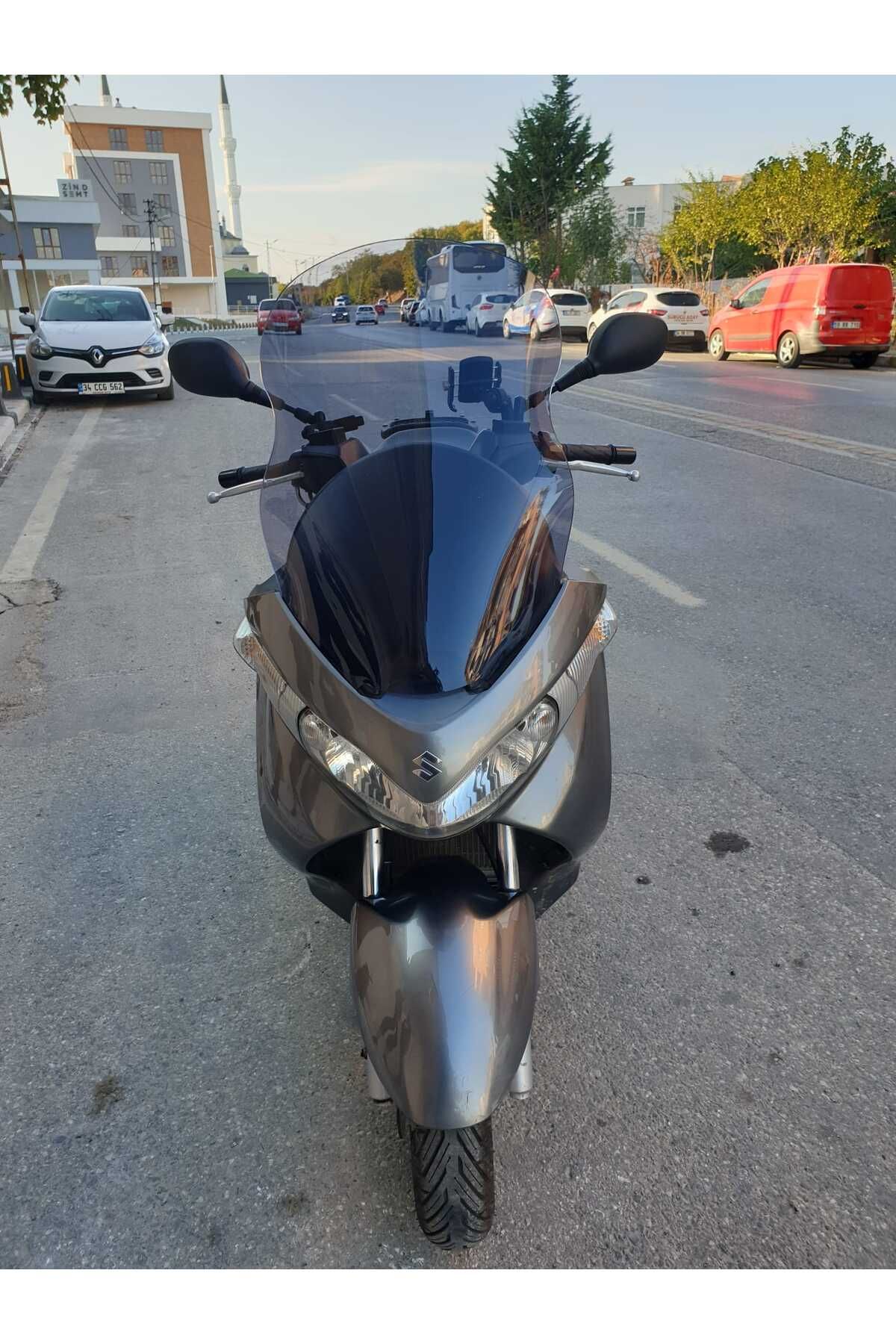 Suzuki Burgman UH 200 Siperlik Ön Cam 2006 2013 Model 61cm Füme Renkli 4mm