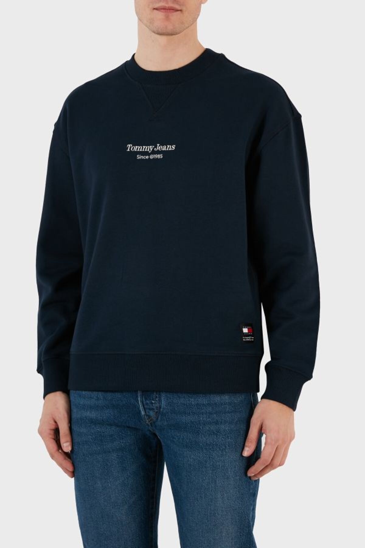سویشرت مشکی مردانه سویی شرت اورجینال Tommy Hilfiger