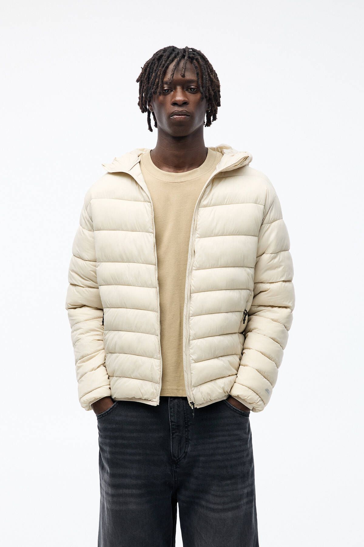 Pull & Bear-Lightweight puffer jacket with hood 1