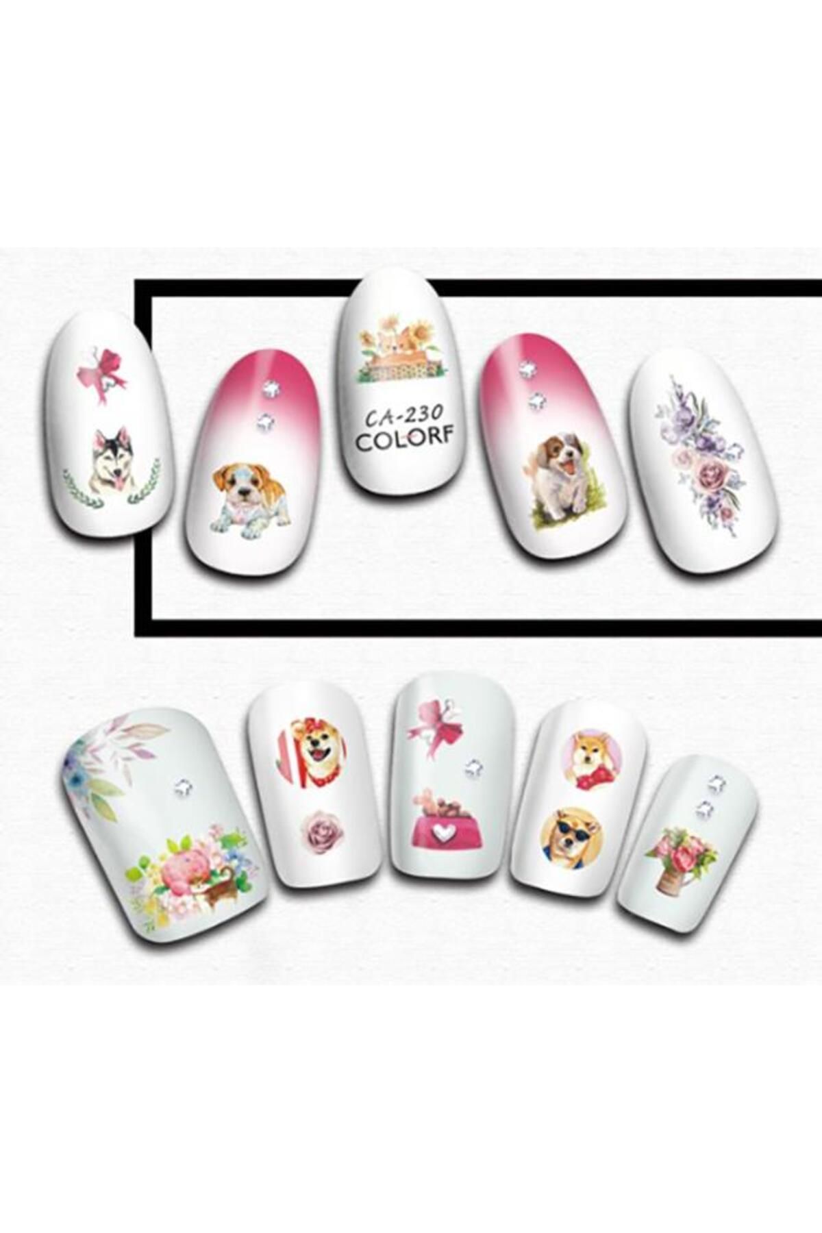 استیکر ناخن aba nails