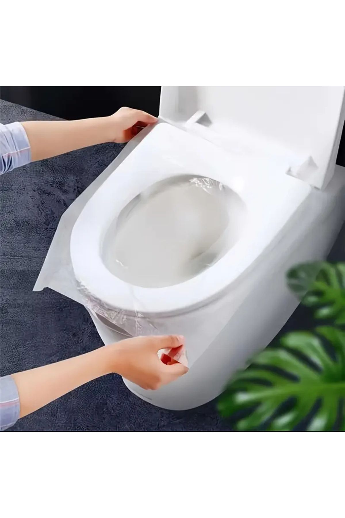 MAGİCSTYLE Tek Kullanımlık Hijyenik Pratik Klozet Kapak Örtüsü Hijyenik 25 Li Wc Örtüsü