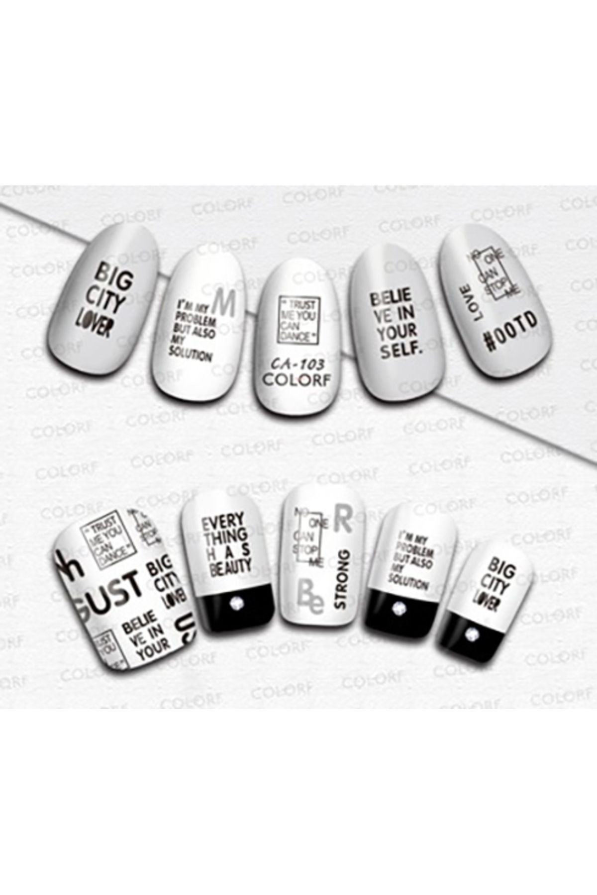 استیکر ناخن aba nails