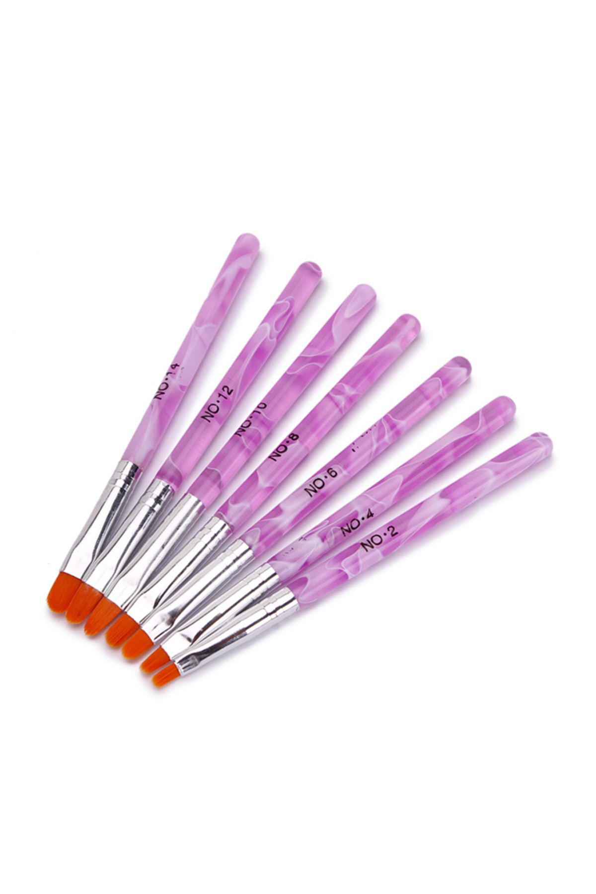 ست برس ناخن ژل 7 تایی aba nails