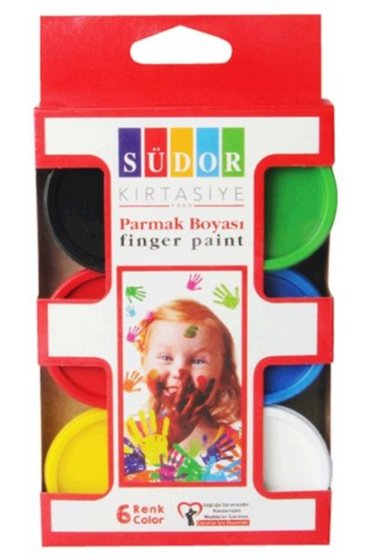 Südor Parmak Boyası Su Bazlı 30 ml 6 Renk