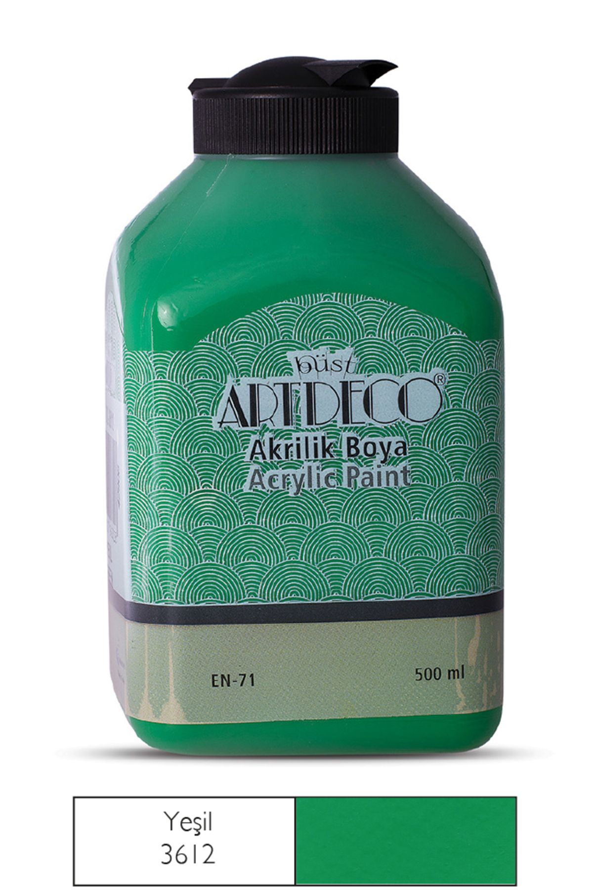 Artdeco Akrilik Ahşap Boyası 500ml 3612 Yeşil