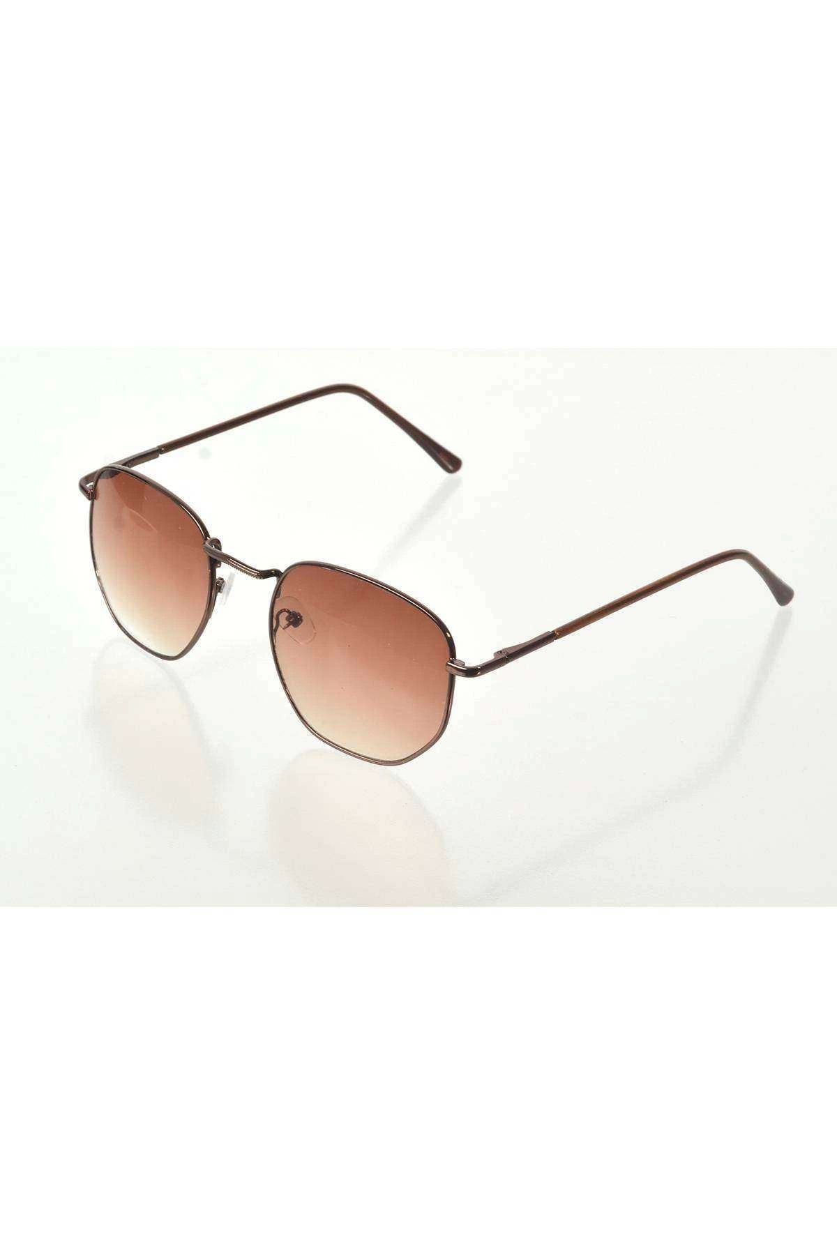 Royaleks-Brown Wire Frame Sunglasses 2