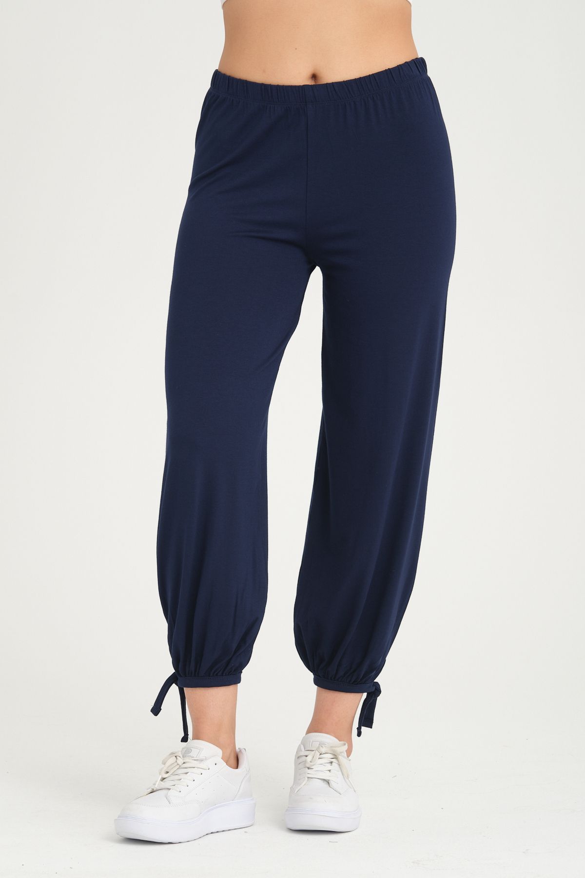 CrazyShopping Pantaloni Largi Din Tricot Pentru Femei, Cu Picioare Reglabile, Shalwar Femeie - L