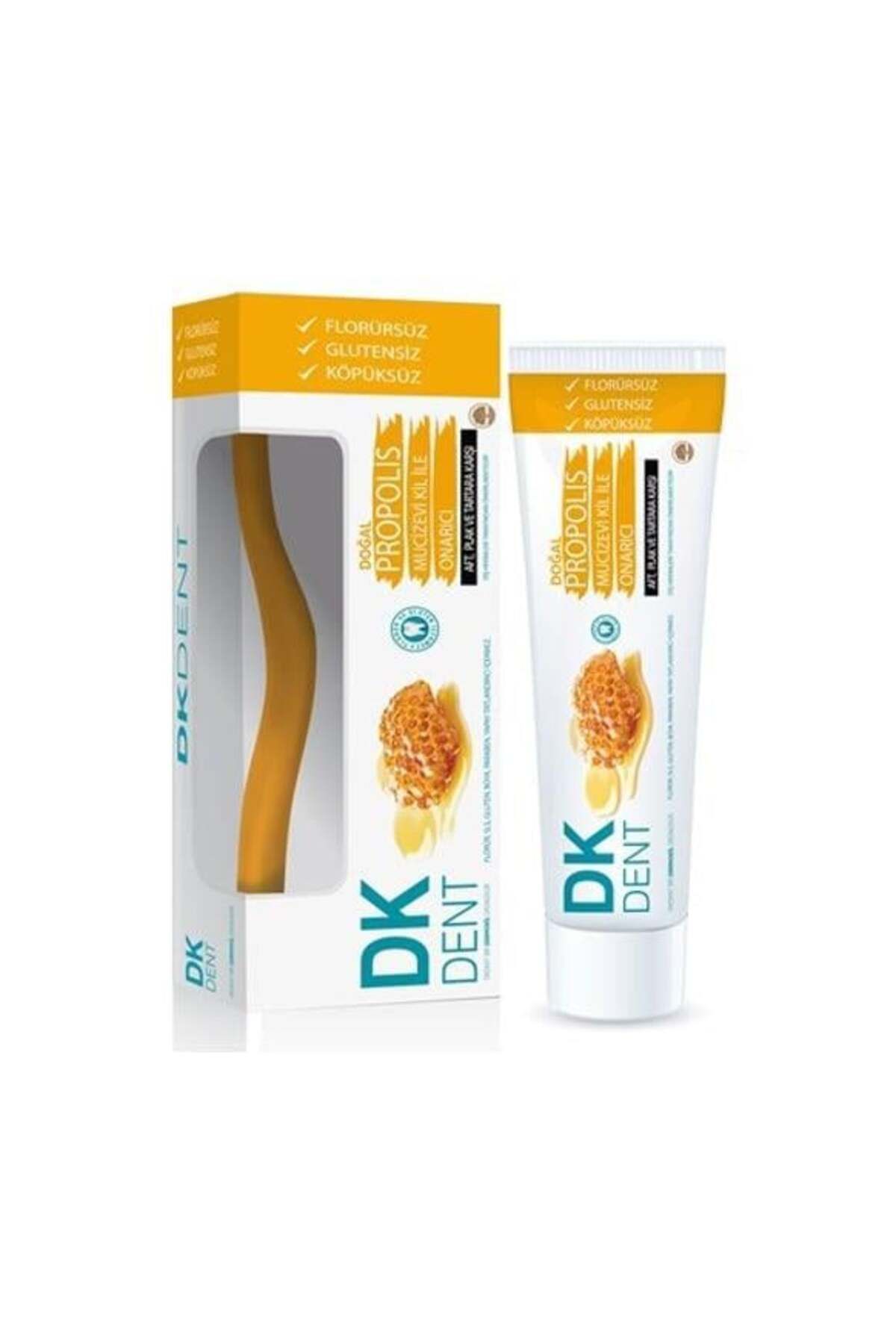 مسواک 75 میلی لیتری درموکیل دنت Dk Propolis بدون فلوراید