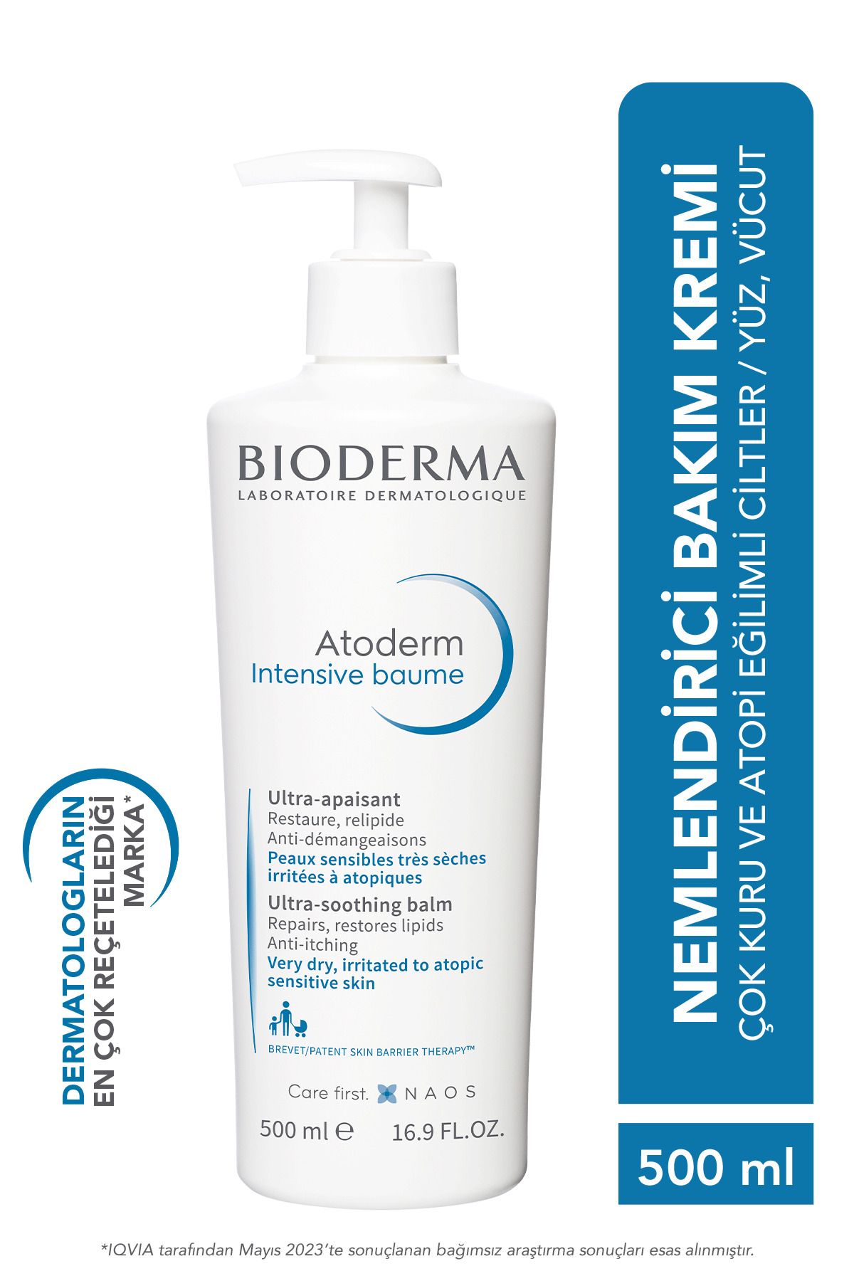 Bioderma Atoderm Intensive Balm Çok Kuru Atopi Eğilimli Cilt Nemlendirici Krem 500 ml