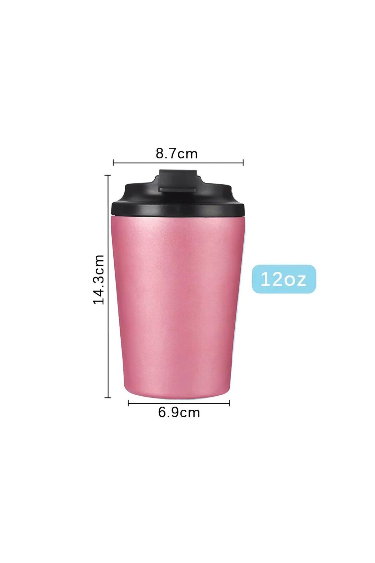 MIBRU-Coffee Thermo Cup 12oz pink 350ml 2