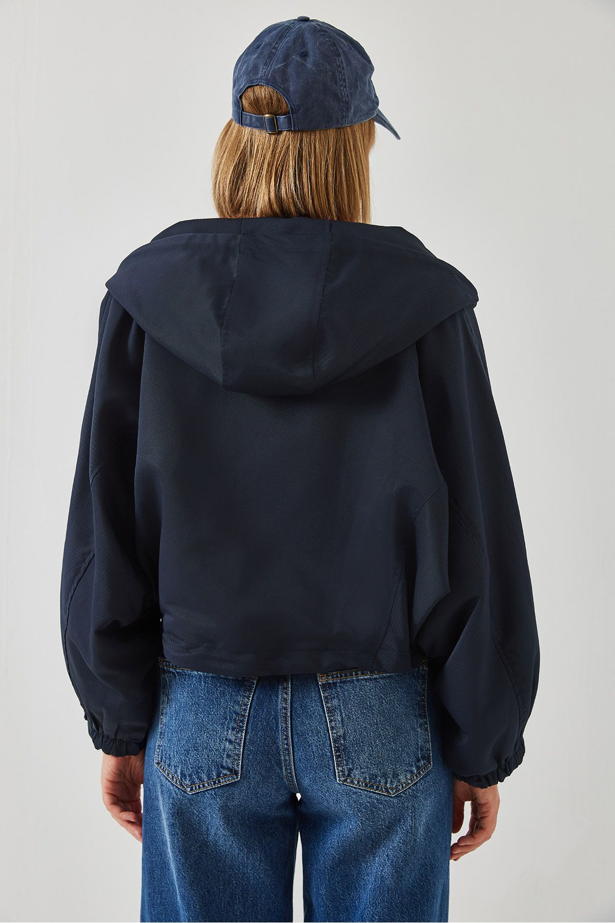 Bianco Lucci-Women's Hooded Short Jacket 60451002 5