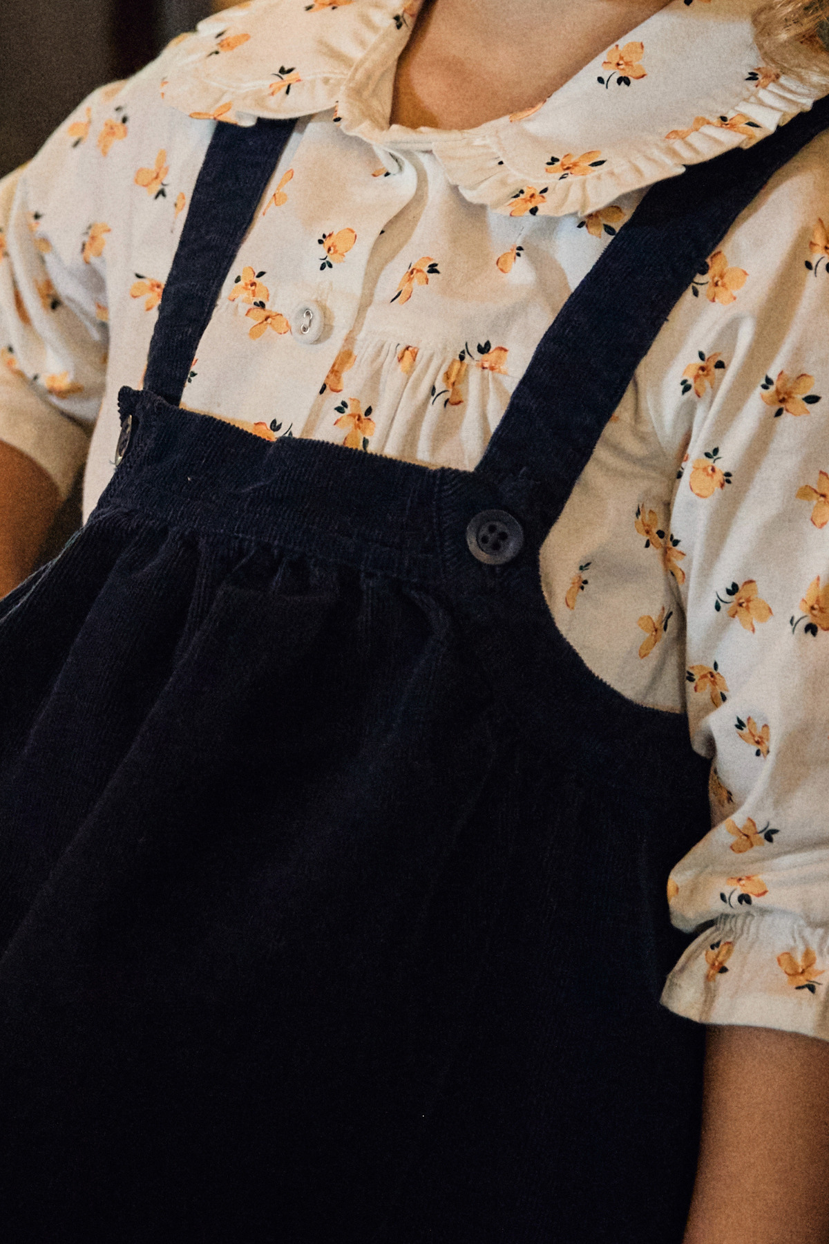 Maya And Luca Kız Çocuk İkili Takım Jile Gömlek Çiçekli %100 Pamuk fotoğrafı 4 (önizleme)