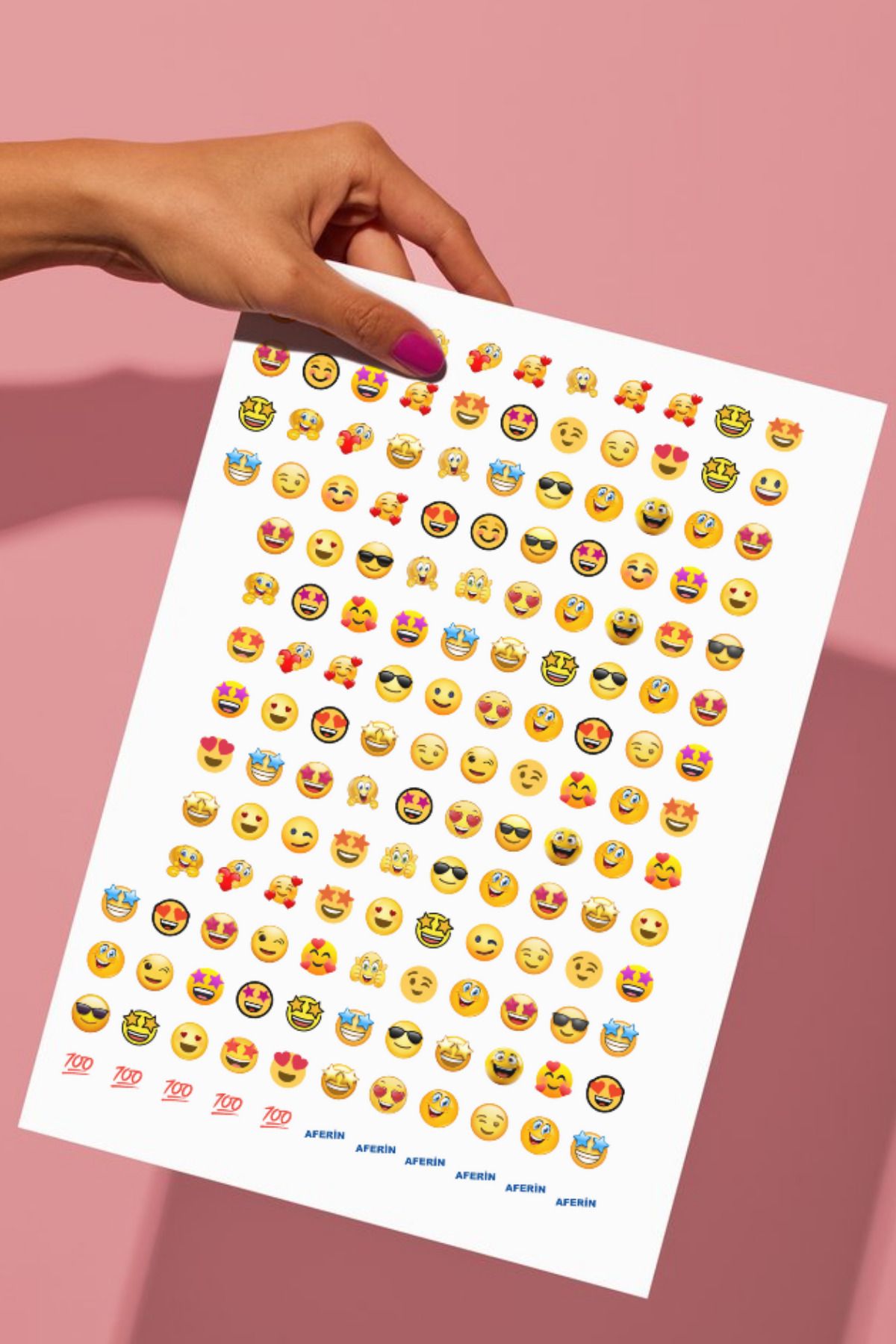 Al Yapıştır-Product Name: Teacher Sticker Motivational Emoji Sticker 308 Pieces 3