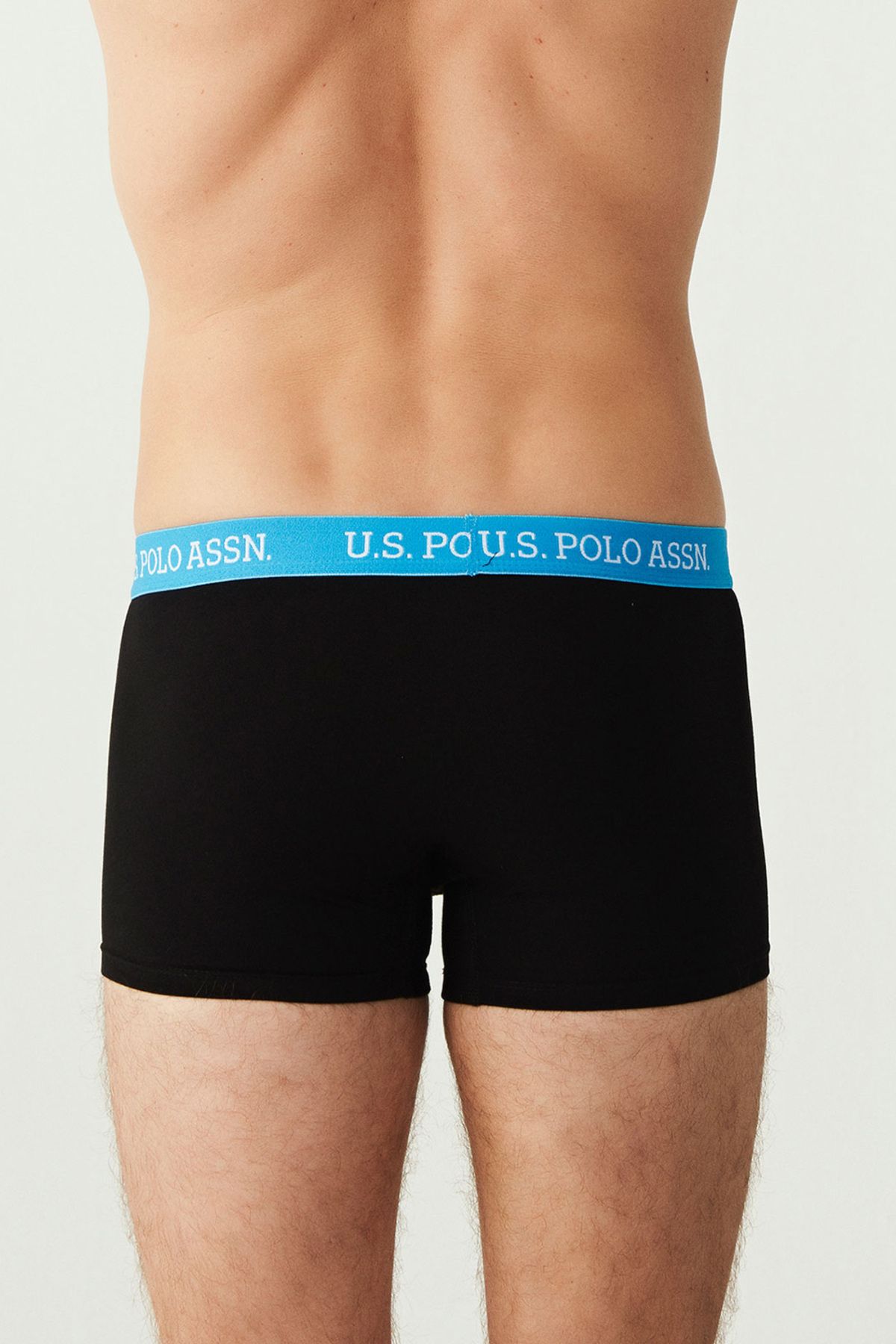 U.S. Polo Assn.-Pánský černý 3dílný boxer 7