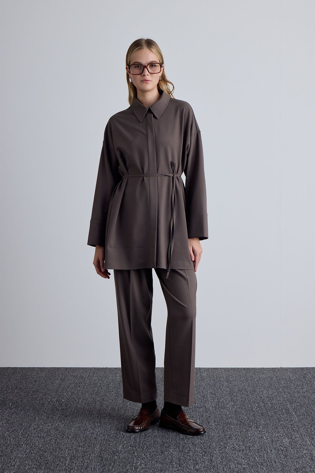 Manuka-Mink Tunic - Wide Collar 3