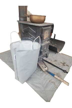 izoval Çadır Soba ve İzmarit Atıkları İçin Yanmaz Kül Torbası