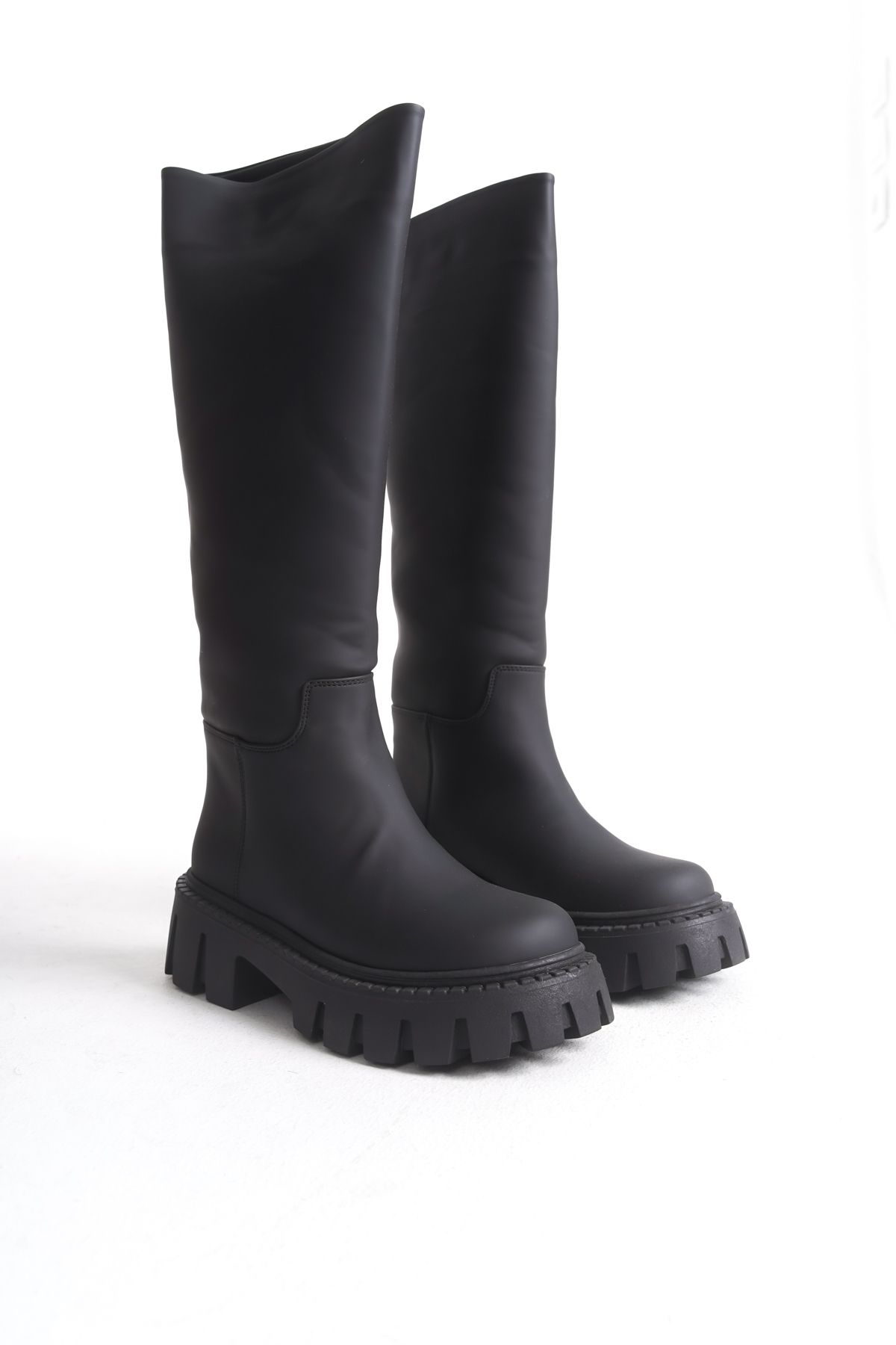 Solo Bag-Women's Knee Length Elastic Daily Boots 1