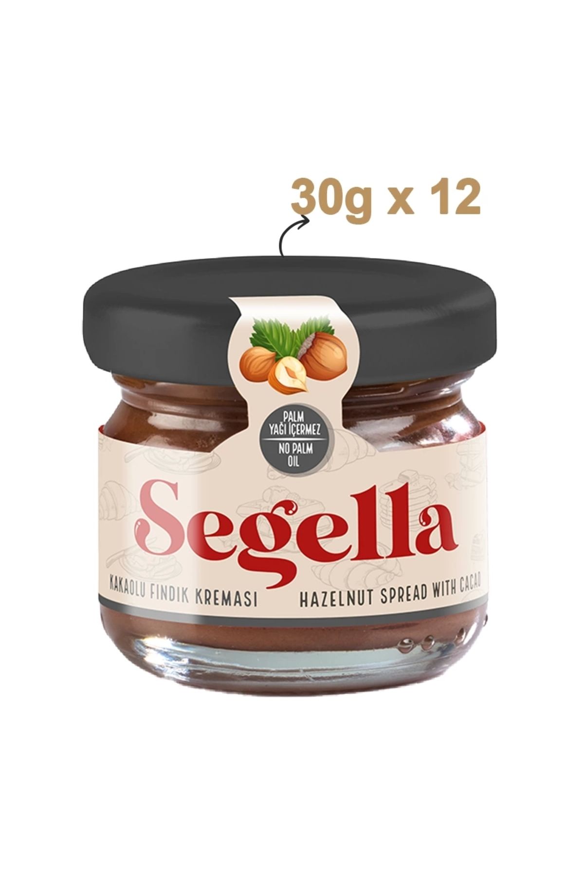 Segella Kakaolu Fındık Kreması 30g X 12 Adet