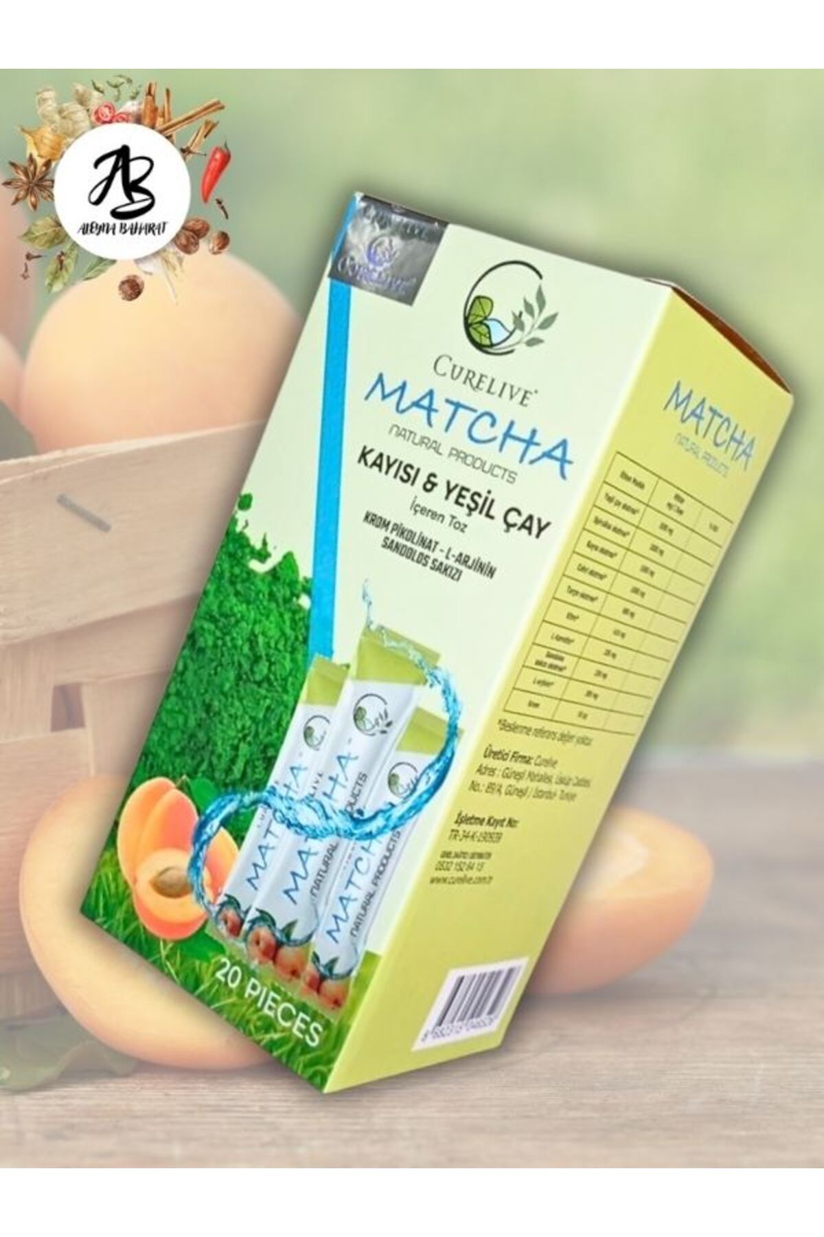 كورليف-Aleyna Spice Matcha - موقد ديتوكس بنكهة، طقم ماشا مكون من 20 قطعة 1