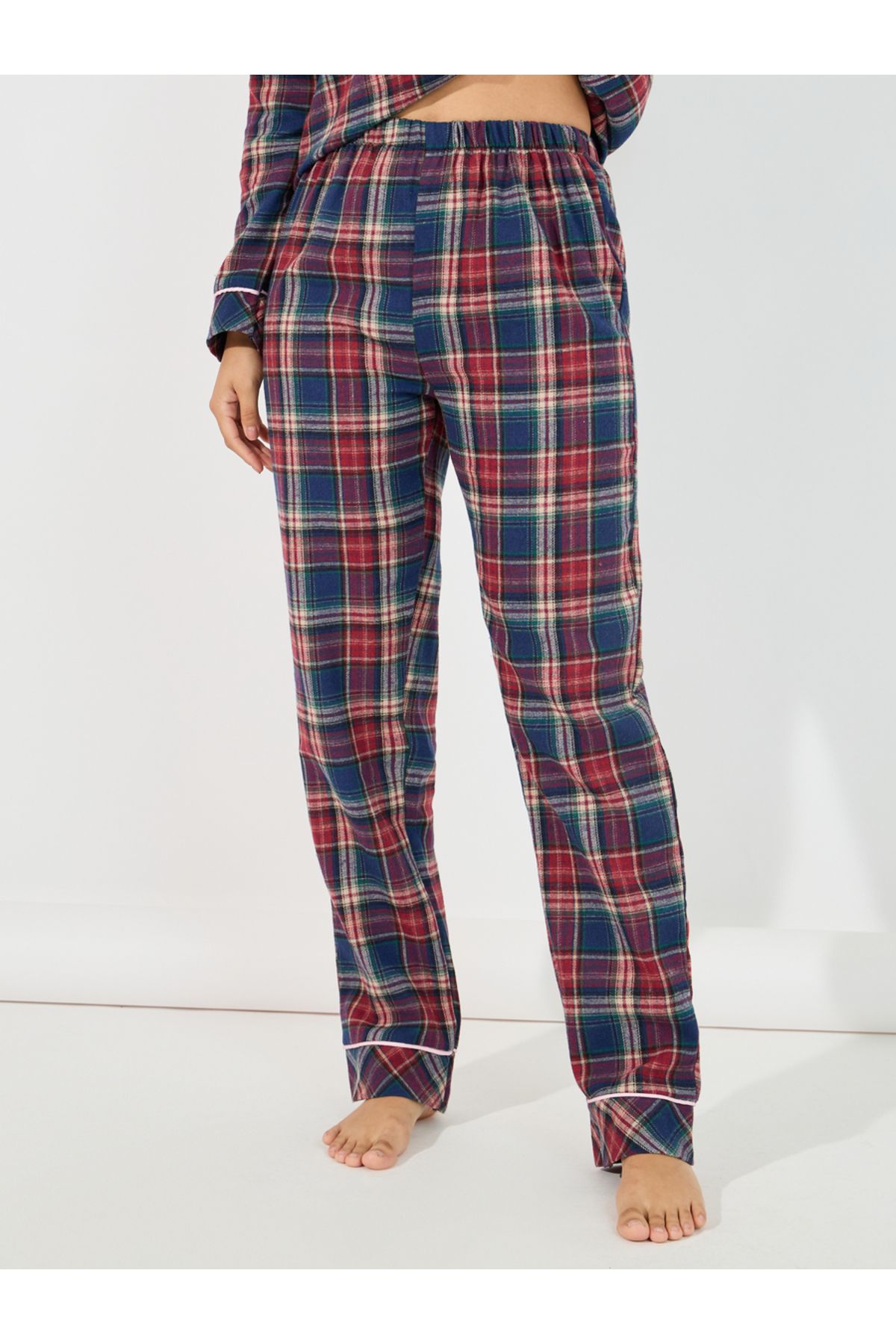 Styli-Checked Button Through Shirt & Pyjama Set 5